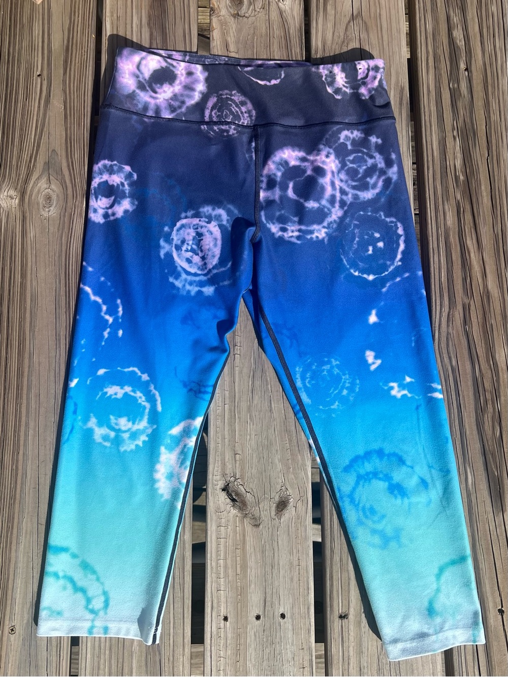 •Fila XL Tie-Dye Ombré Athletic Capri! EUC!